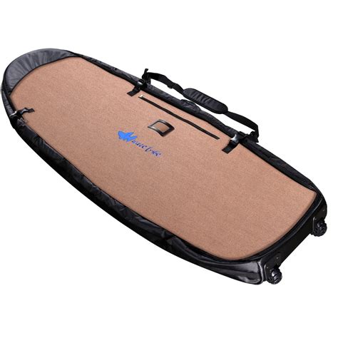 travel surfboard bag with wheels.